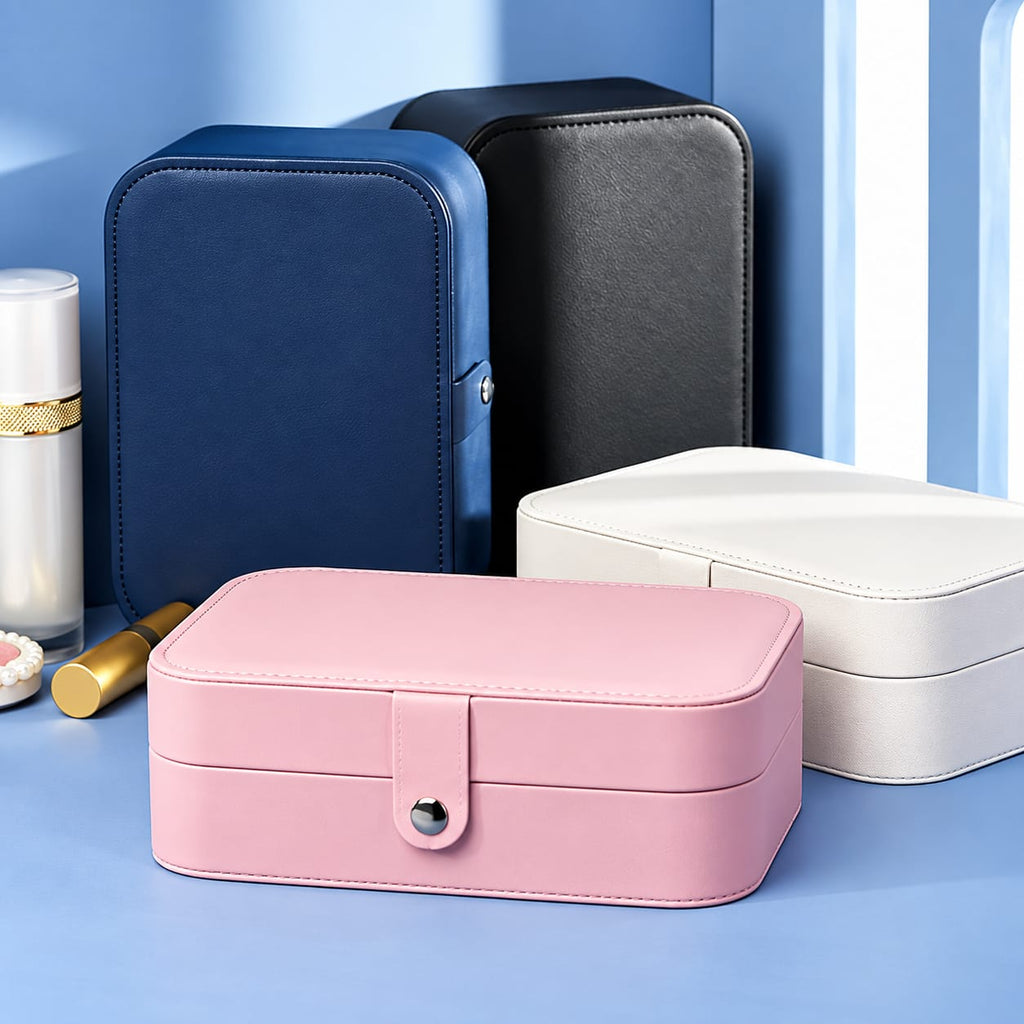 Large Leather Jewellery Box with Premium Box Packing – High Quality Jewelry Organizer