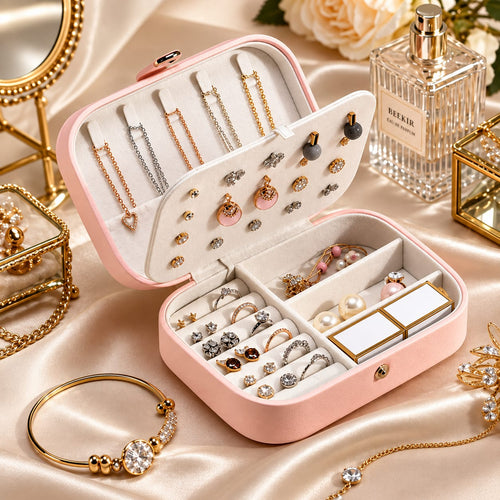 Large Leather Jewellery Box with Premium Box Packing – High Quality Jewelry Organizer